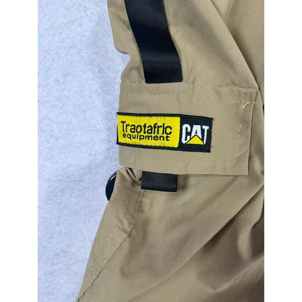 SHEIN Mens Cargo Jogger Pants Khaki Size M Utility Tactical Pockets Elastic Wais